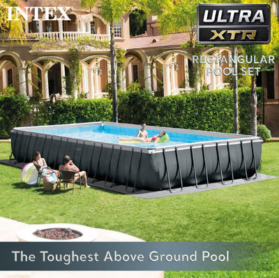 Intex 32x16x52 Ultra XTR Deluxe Rectangular Pool Set w/ Sand Filter