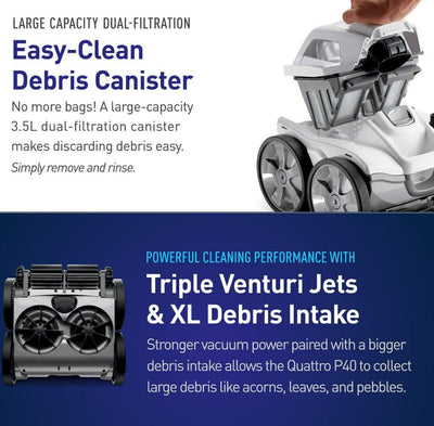 Polaris Quattro P40 Pressure Pool Cleaner for In-Ground Pools