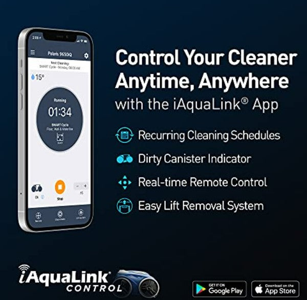 Polaris 9650iQ Sport Robotic Pool Cleaner WiFi Alexa App Control