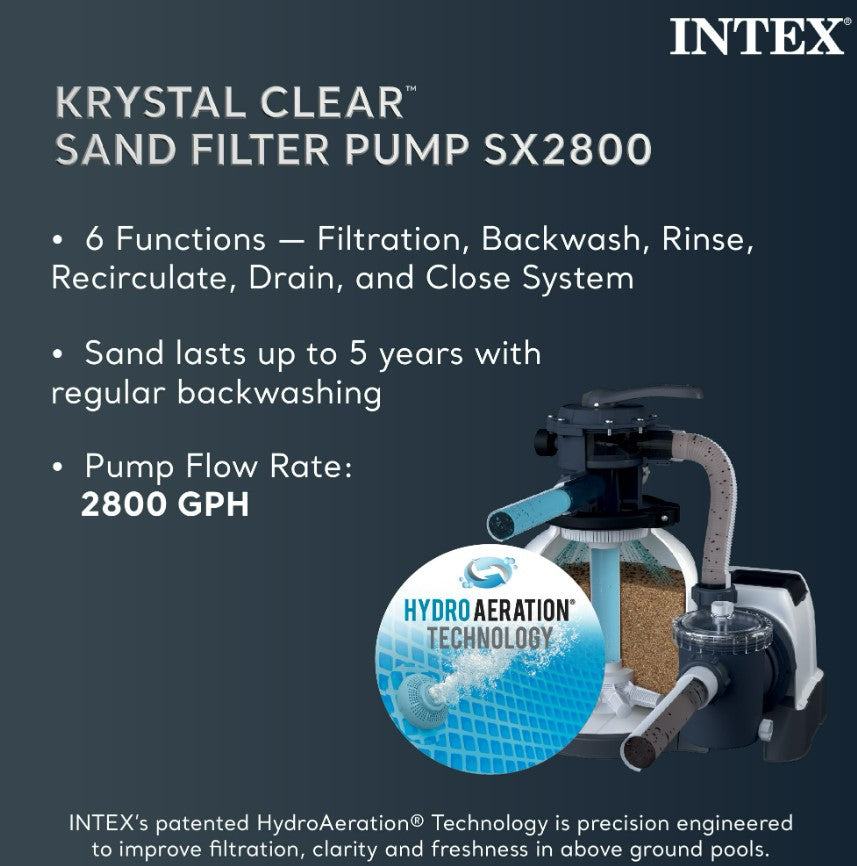 Intex 32x16x52 Ultra XTR Deluxe Rectangular Pool Set w/ Sand Filter
