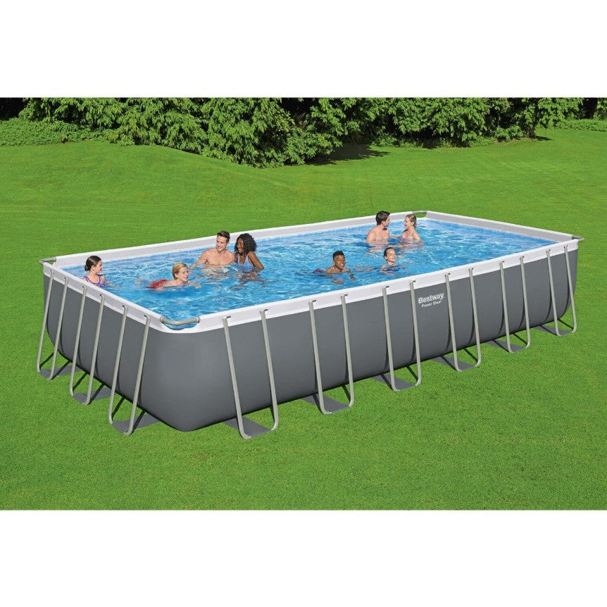 Bestway 24x12x52 Rectangular Above Ground Pool Set with Pump & Cover